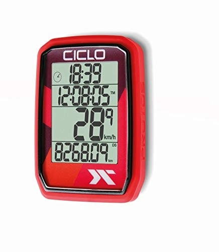 Cycling Computer : PROTOS 205 red