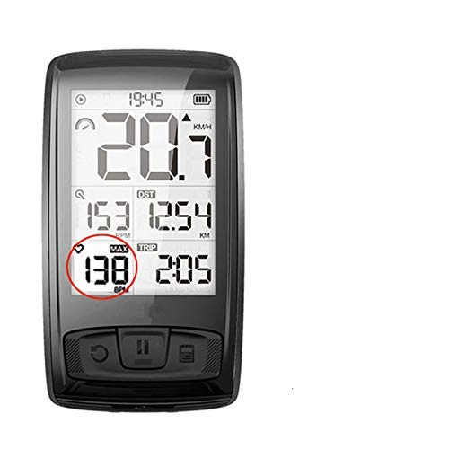 Cycling Computer : QIANMA Bicycle speed meter Wireless Bicycle Computer Bike Speedometer With Speed & Cadence Sensor Can Connect Bluetooth Ant+(Set A Heart Rate Monitor)