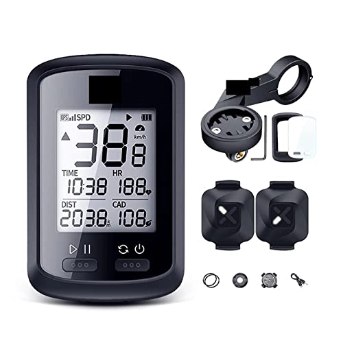 Cycling Computer : qingqing1001 GPS Bike Cycyling Computer Waterproof IPX7 Bluetooth 4.0 ANT+ G PLUS Cadence Speed Heart Rate Backlight Speedomete For Bike (Color : G PLUS Group B)