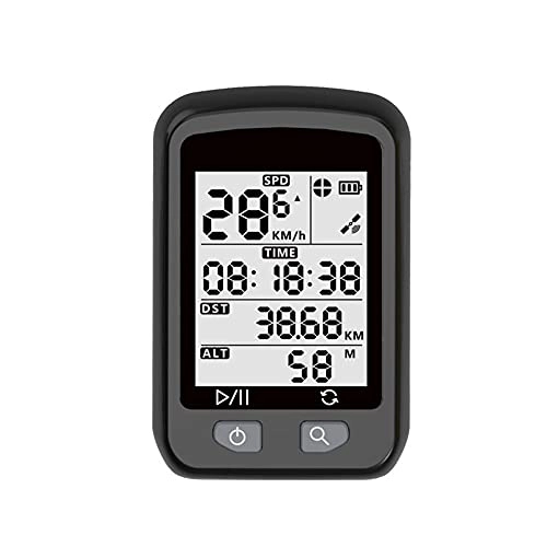 Cycling Computer : QPALZMGK Portable GPS Bicycle Computer Wireless Bicycle Odometer Speedometer IPX6 Waterproof And Automatic Backlight Suitable for Road Bicycles And Mountain Bikes