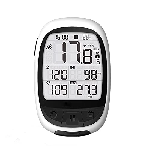 Cycling Computer : QPALZMGK USB Rechargeable Mini GPS Bicycle Computer Wireless Bicycle Odometer IPX5 Waterproof And Backlight Suitable for Road Bicycles And Mountain Bikes
