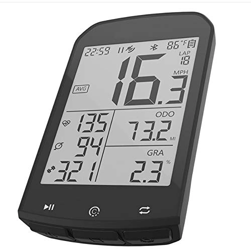 Cycling Computer : Rain city Large-Screen Bicycle Computer, 2.9-Inch Large-Screen USB Charging Auto-Dimming Bicycle Speedometer, Built-In Barometer Thermometer, Waterproof And Anti-Theft Bicycle Computer