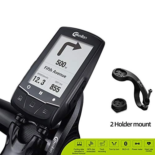 Cycling Computer : Real-time navigation odometer speedometerWireless GPS bicycle computer58 function, outdoor waterproof backlit LCD Bluetooth&ANT+ bike computer