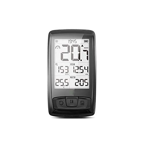 Cycling Computer : Rechargeable Bicycle Computer, Wireless Bicycle Speedometer, Connectable To Heart Rate Belt, Cadence Sensor, Waterproof Stopwatch, Suitable for All Bicycles