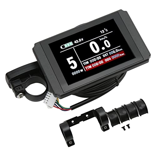 Cycling Computer : Sdfafrreg Electric bike LCD panel, good time saving signal transmission, real-time bike computer with ordinary SM connector for update