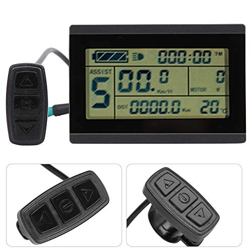 Cycling Computer : Seacanl Bike Computer, E-bike Speedometer Odometer Battery Power Reflect, LCD Electric Bicycle Control Panel with Waterproof Connector, E-bike Speed Tracker for Most Cycling / Bike