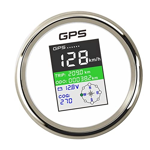 Cycling Computer : Sharplace Digital GPS Speedometer LCD Display Backlight Knots MPH km / H Adjustable Odometer