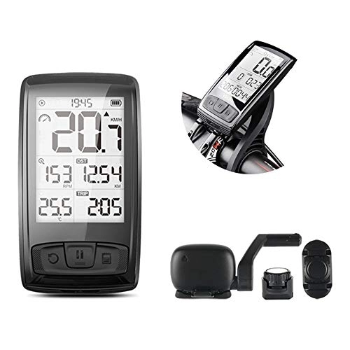 Cycling Computer : Shopps Multi Function Bluetooth Wireless Bike Computer, dust-proof Water Resistant Backlight Extra Large Display Speedometer Odometer, Fits Outdoor Fitness Bikers