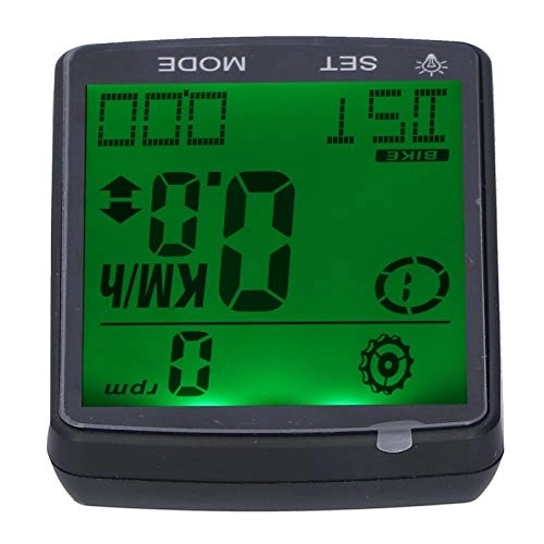 Cycling Computer : SHYEKYO Bicycle Speedometer, Cycling Odometer Easy Installation ABS Wear Resisting Fine Processing for Bikes(Green)
