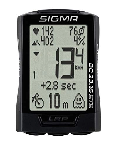 Cycling Computer : Sigma Sport BC 23.16 STS Cyclo Computer Set - Black, One Size