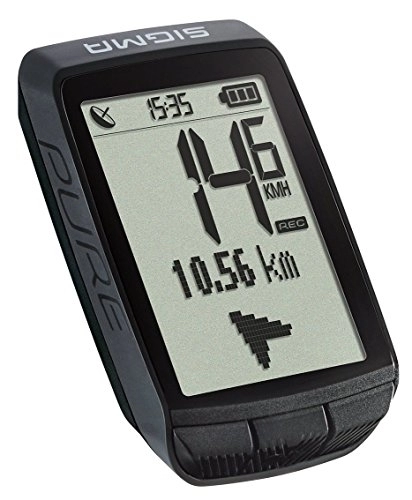 Cycling Computer : Sigma Sport Pure GPS Cyclo Computer - Black, One Size