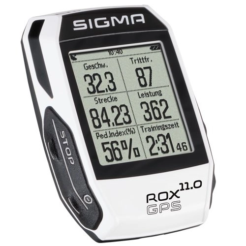 Cycling Computer : Sigma SPORT ROX 11.0 Cycle Computer Basic white 2018 wireless cycle computer