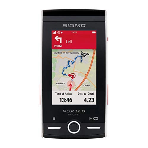 Cycling Computer : Sigma Sport ROX 12.0 Basic, GPS Bike Computer with map navigation and color touch screen, White