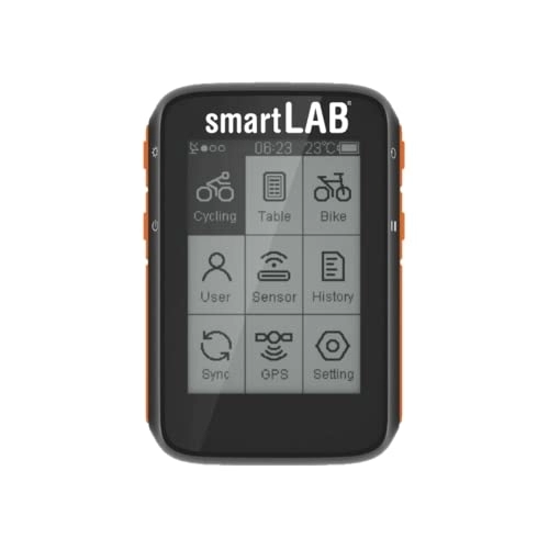 Cycling Computer : smartLAB bike1 GPS Bicycle Computer with ANT+ & Bluetooth for Cycling | Large 2.4 Inch LCD Display | Bicycle Computer with Odometer Bicycle Speedometer