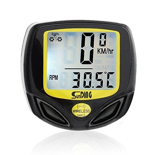 Cycling Computer : Speedometer Wireless Bike Waterproof Meter Computer Cycle Bicycle Odometer Bike accessories Cycle (Black, One Size)