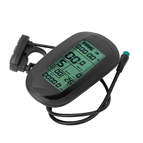 Cycling Computer : SPORTARC E-bike KT-LCD6 LCD Display Meter Panel Waterproof Plug 5 Pin for KT Series Controllers
