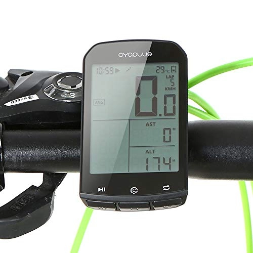 Cycling Computer : sthtserj LCD Wireless Smart GPS Cycle Computer Backlight IPX6 Accurate Bike Computer Backlight Computer Odometer