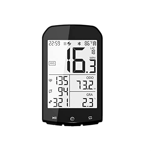 Cycling Computer : SUNGW Speedometer for Bike GPS Bike Computer, Wireless Bluetooth Cycling Compatible Speedometer Odometer with 2.9 Inch LCD Display, IPX6 Fits All Bikes - Dynamic Monitoring Wahoo Bike Computer