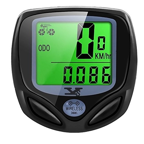 Cycling Computer : SY Bicycle Speedometer and Odometer Wireless Waterproof Cycle Bike Computer with LCD Display & Multi-Functions by YS