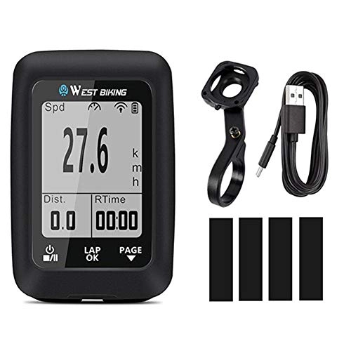 Cycling Computer : sympuk Gps Bike Computer Bluetooth Ant+wireless Bike Speedometer Ipx7 Waterproof Bicycle Computer, Perfect For Most Bikes High-precision Positioning, 18 Hours Long Battery Life (does Not Support Ios)