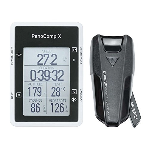 Cycling Computer : Topeak PanoComp X Bluetooth Smart Wireless Cycling Computer w / Speed / Cadence - TPB-CSC02-B1