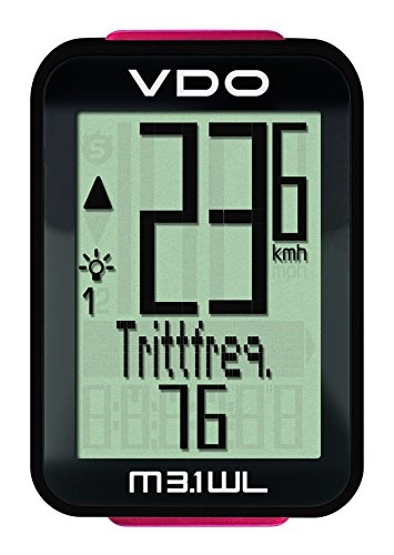Cycling Computer : VDO Unisex's bicycle computer, Black, One Size