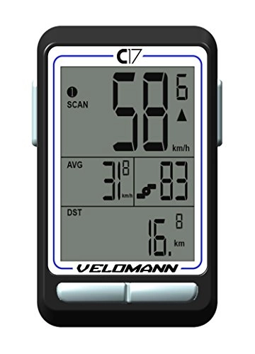 Cycling Computer : Velomann C17 Wireless Cyclocomputer (No Battery)