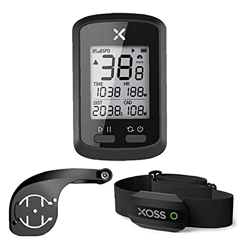 Cycling Computer : VusiElag Bicycle Computer, G+ Wireless Speedometer Odometer Cycling Tracker Waterproof Bike English Code Table with Mount Extended Bracket Cadence Heart Rate