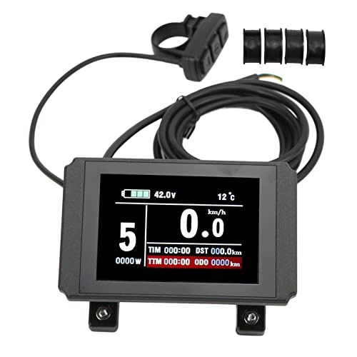 Cycling Computer : Weikeya Bike Display Meter, Portable Time Saving Good Signal Transmission Electric LCD Panel Color Screen with SM Ordinary Connector for Bike Modification