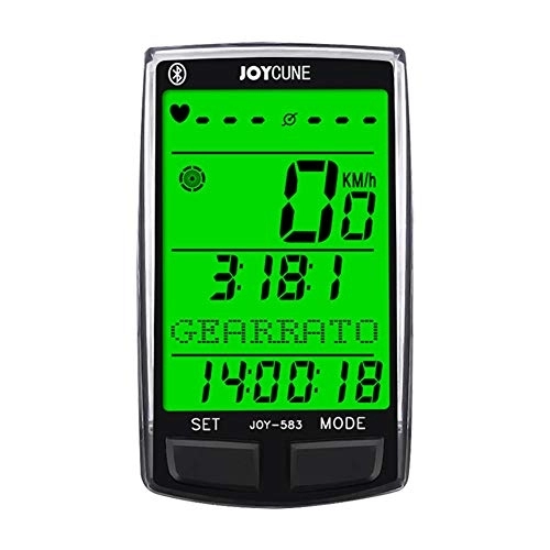 Cycling Computer : WFIZNB Waterproof Bluetooth 4.0 Bike Computer Bicycle Multi-Function Bluetooth Code Table HD Large Screen Backlight Multi-Language Stopwatch