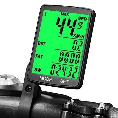Cycling Computer : Wired Bike Computer Wireless Bicycle Stopwatch Odomete Multifunction Waterproof Meter Digital Sensors Cycling Speedometer (Color : PT0914)