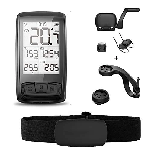 Cycling Computer : Wireless Bike Computer Bicycle Speedometer, Ipx5 Waterproof, Multifunction Odometer, Easy Installation, 2.5 Inch Extra Large Lcd Backlight Display