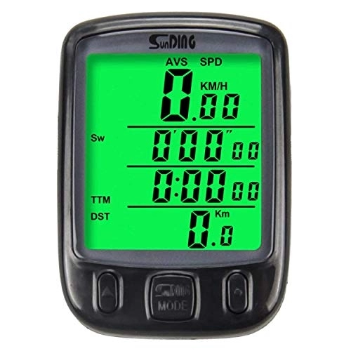 Cycling Computer : WJSW Bike Computer Speedometer Wireless Waterproof Bicycle Odometer Cycle Computer Multi-Function LCD Back-Light Display