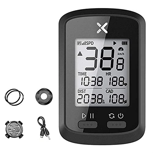 Cycling Computer : WJY Cycle Computers Wireless, GPS Bike Computer G+ Wireless Speedometer Odometer Cycling Tracker Waterproof Road Bike MTB Bicycle Bluetooth