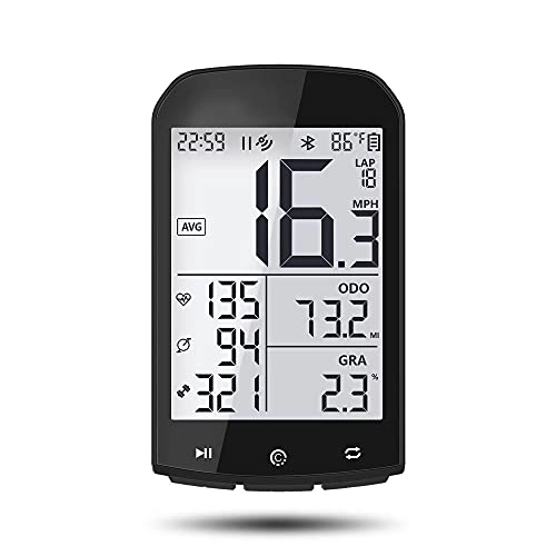 Cycling Computer : Wohai M1 GPS Bike Computer Wireless Speedometer Bluetooth 4.0 ANT+ Odometer Waterproof Cycling Bicycle Accessories