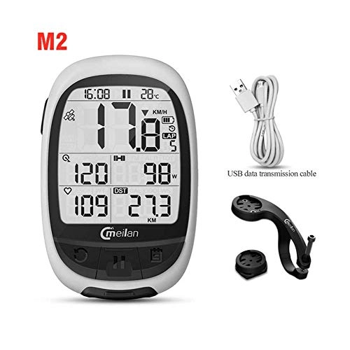 Cycling Computer : WSGYX Bike Computer M2 M3 GPS Navigation Waterproof Wireless Cycling Computer Bluetooth 4.0 Bicycle Navigationr and Odometer (Color : M2)