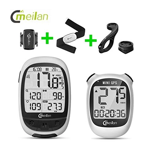 Cycling Computer : WSGYX Bike Computer M2 M3 GPS Navigation Waterproof Wireless Cycling Computer Bluetooth 4.0 Bicycle Navigationr and Odometer (Color : M2 x C5)