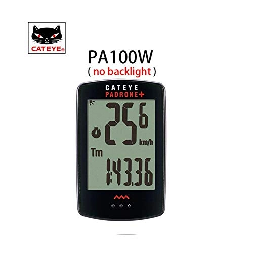 Cycling Computer : WSGYX Bike Computer Wireless Cycling Computer Backlight Bicycle Waterproof Speedometer Speed Sensor Stopwatch Digital Computer (Color : PA100W)