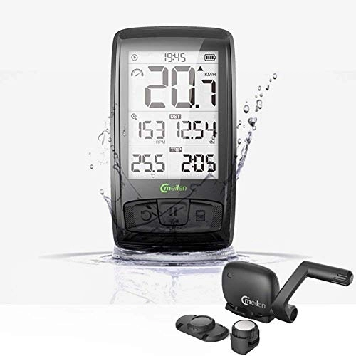Cycling Computer : XIEXJ Bike Computer 2.5-Inch M4 BT4.0 Wireless Speed + Cadence Data Support Bluetooth Wireless Connect Support Heart Rate Monitor