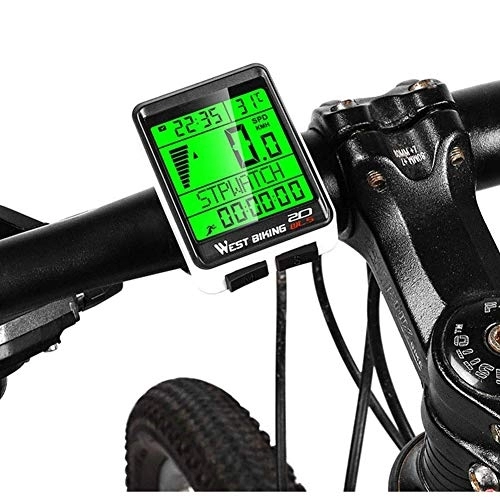Cycling Computer : XIEXJ Bike Computer Waterproof Wireless 5 Language Speedometer And Odometer for Outdoor Cycling And Fitness Multi Function