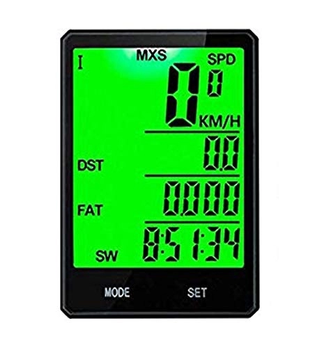 Cycling Computer : XIEXJ Bike Computer, Wireless Speedometer Odometer Rainproof Cycling, for 2.8-Inch Large Screen, Measuring Temperature And Speed