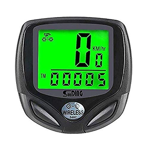 Cycling Computer : XIEXJ Computers Wireless Waterproof Bike Computer Bicycle Speedometer Odometer Backlight Tracking Distance Speed Time
