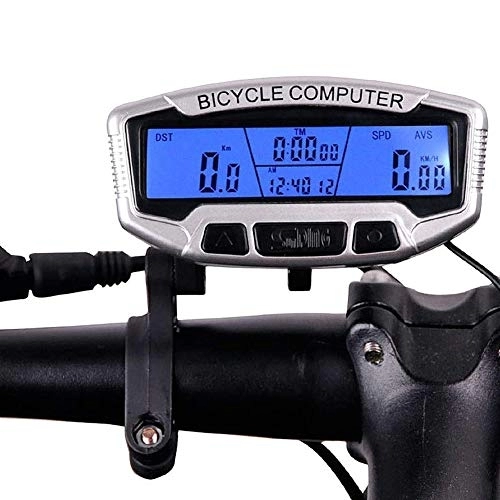 Cycling Computer : XIEXJ Cycling Computers Wired Waterproof Bicycle Speedometer Backlight Big Screen Tracking Distance Speed Time
