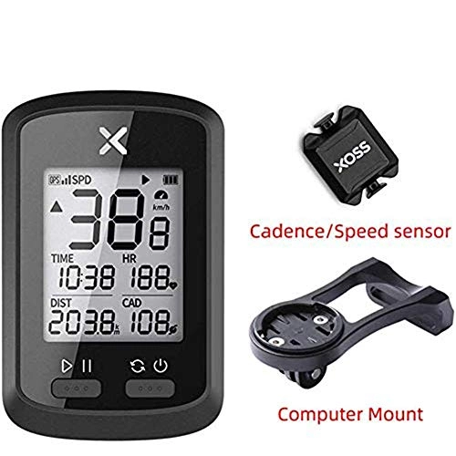 Cycling Computer : XIEXJ Odometer IPX7 Waterproof Racing MTB Bicycle Bluetooth 5.0 ANT+ with Speed Cadence Sensor