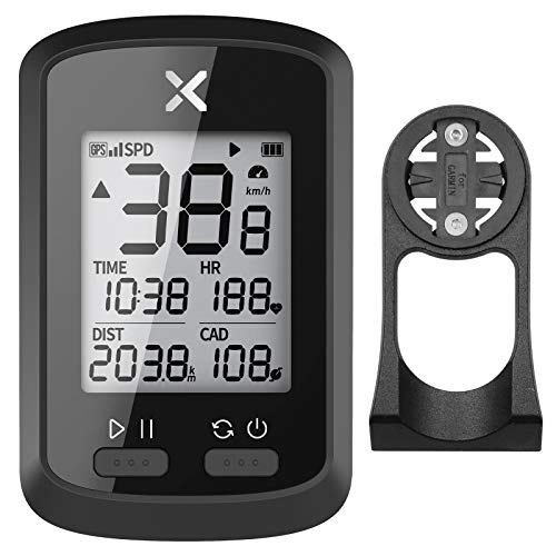 Cycling Computer : XOSS G+ Bike Computer GPS Wireless Speedometer Odometer Cycling Tracker Waterproof Road Electric Bike MTB Bicycle Bluetooth ANT+ Cycling Computers (G+＆Out-front Mount)