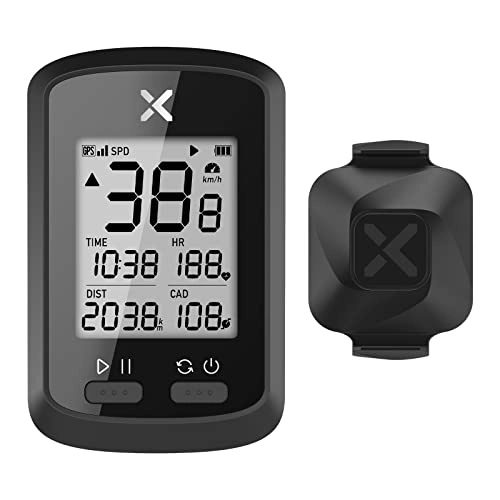 Cycling Computer : XOSS G+ Bike Computer GPS Wireless Speedometer Odometer Cycling Tracker Waterproof Road Electric Bike MTB Bicycle Bluetooth ANT+ Cycling Computers (G+＆VORTEX Sensor)