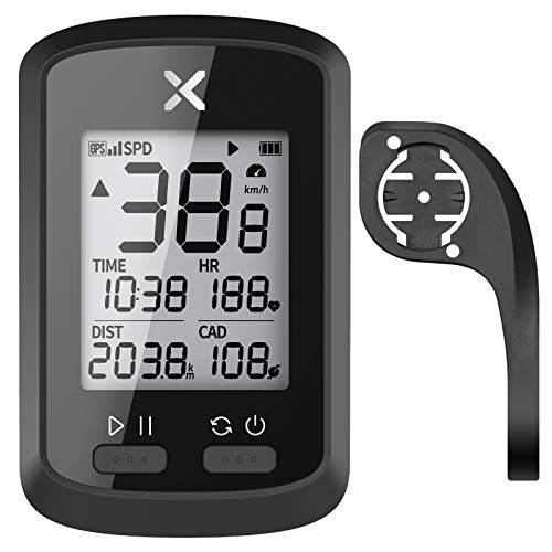 Cycling Computer : XOSS G+ GPS Bike Computer with Bicycle Mount, Bluetooth ANT+ Cycling Computer, Wireless Bicycle Speedometer Odometer, Waterproof MTB Tracker (Support Heart Rate Monitor & Cadence Sensor)