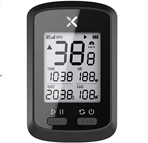 Cycling Computer : XOSS G Plus Bicycle Computer with GPS and Ant+ Computer, Adult, Unisex, Multi-Colour, One Size