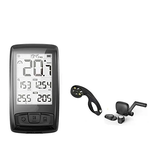 Cycling Computer : xunlei Bike Speedometer Bicycle Wireless Bicycle Speedometer Taillights Tachometer Heart Rate Monitor Cadence Speed Sensor Waterproof Stopwatch