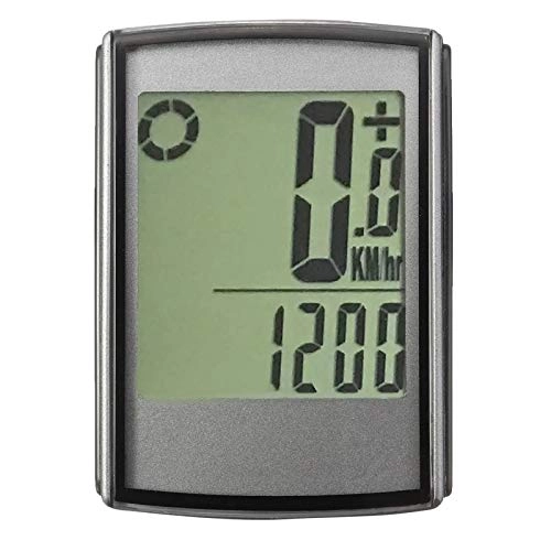 Cycling Computer : yaunli Bicycle odometer IP65 Waterproof Wireless LCD Cycling Bike Bicycle Computer Odometer Speedometer Large Screen Waterproof bicycle odometer (Color : Black, Size : ONE SIZE)